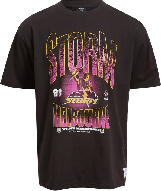 Melbourne Storm 2025 NRL Mens Boxy Fit Graphic Shirt