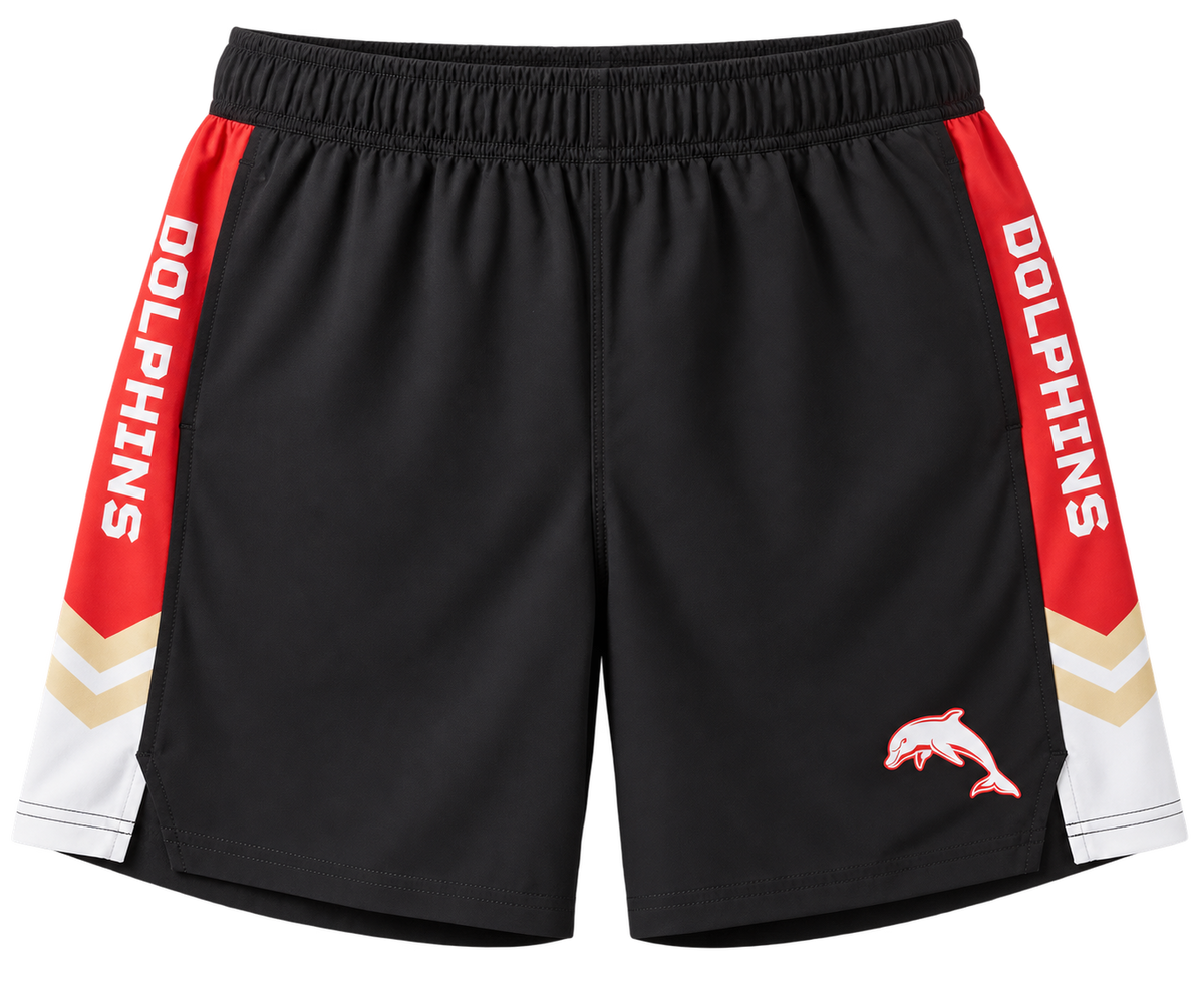 Dolphins NRL Mens Tech Shorts