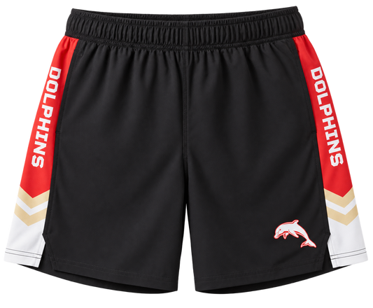 Dolphins NRL Mens Tech Shorts