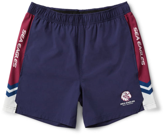Manly Sea Eagles 2025 NRL Mens Tech Shorts