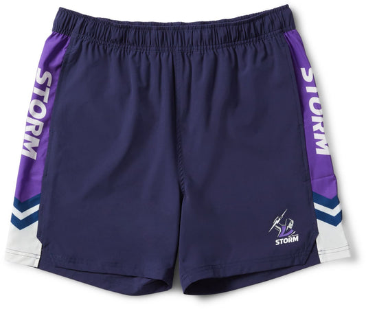 Melbourne Storm 2025 NRL Kids Tech Shorts