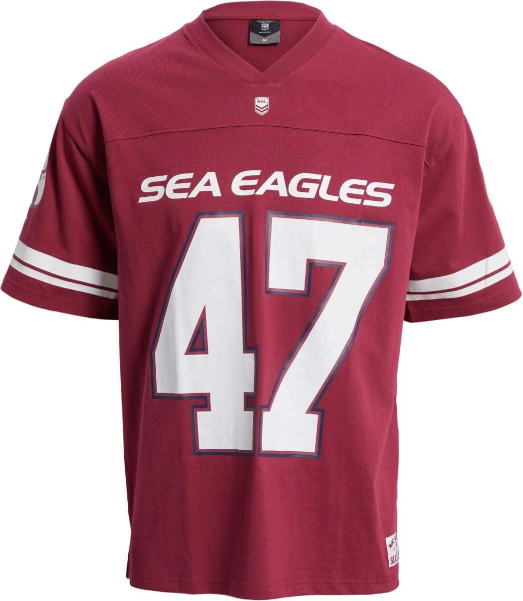 Manly Sea Eagles 2025 NRL Mens Gridiron Shirt