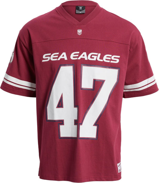 Manly Sea Eagles 2025 NRL Mens Gridiron Shirt