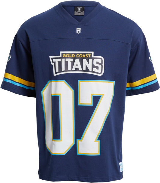 Gold Coast Titans 2025 NRL Mens Gridiron Shirt