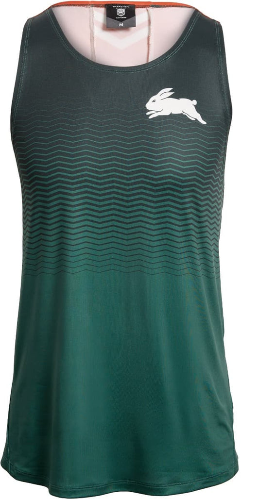 South Sydney Rabbitohs 2025 NRL Mens Tech Tank Singlet
