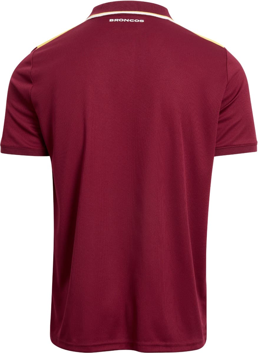 Brisbane Broncos 2025 NRL Mens Tech Polo Shirt