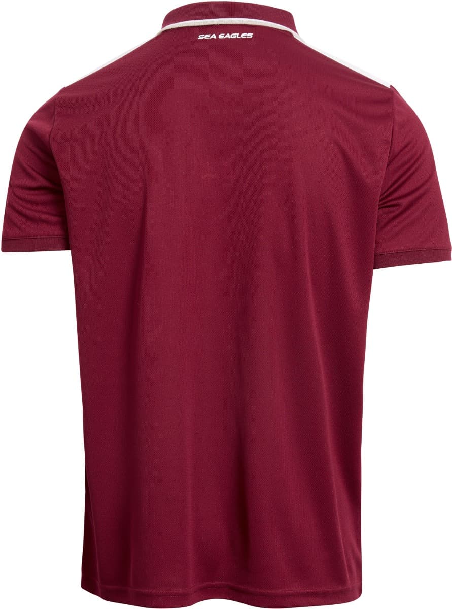 Manly Sea Eagles 2025 NRL Mens Tech Polo Shirt