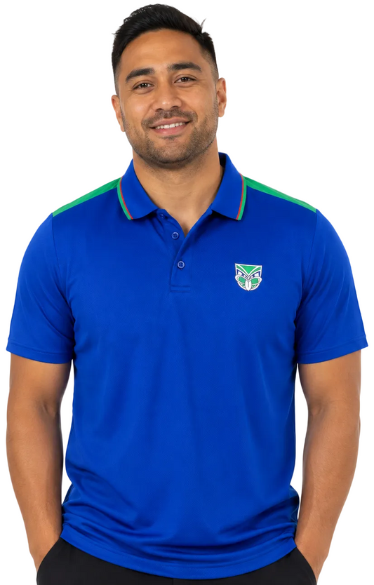 New Zealand Warriors 2025 NRL Mens Tech Polo Shirt