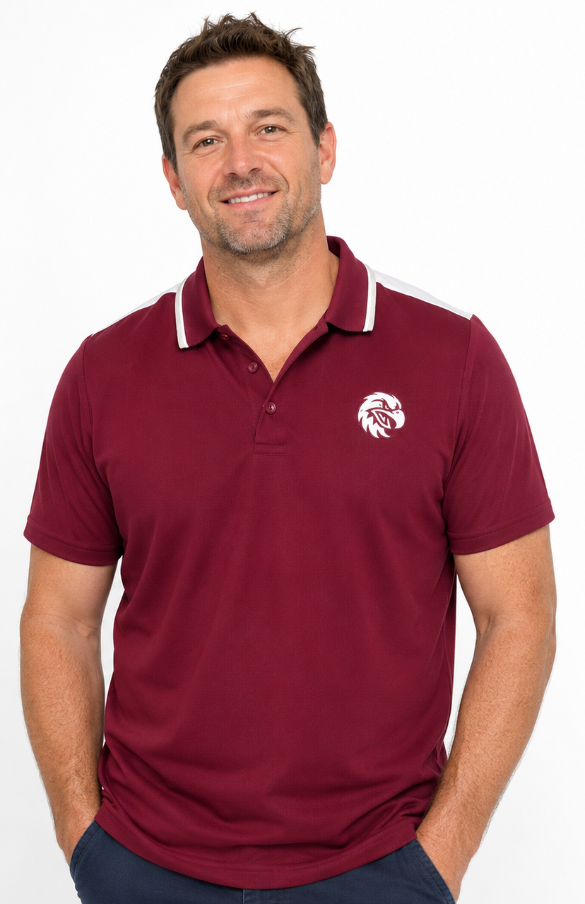 Manly Sea Eagles 2025 NRL Mens Tech Polo Shirt