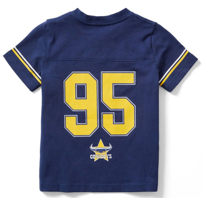 North Queensland Cowboys 2025 NRL Kids Gridiron Shirt