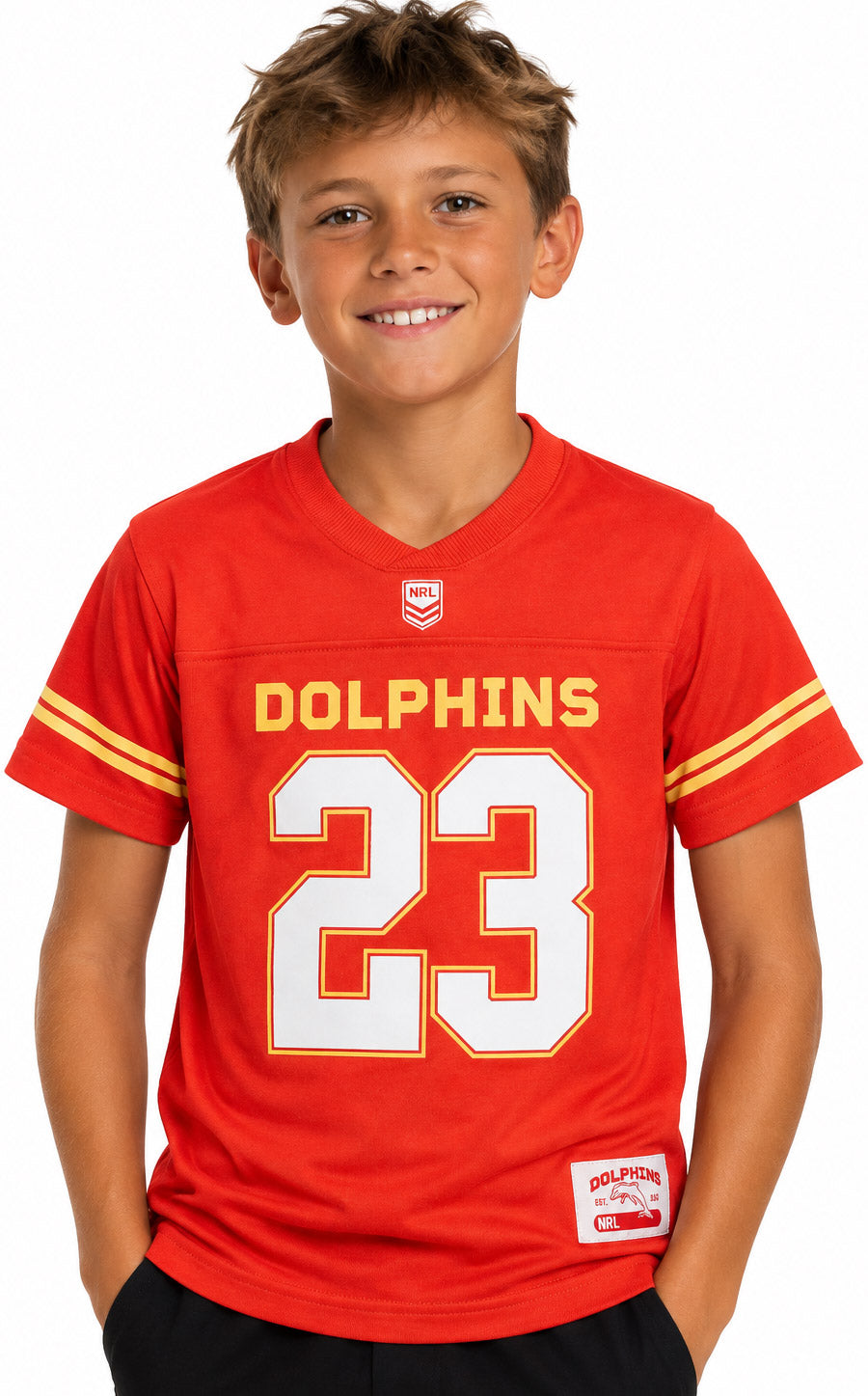 Dolphins NRL Kids Gridiron Shirt