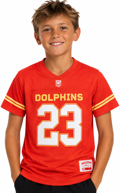 Dolphins NRL Kids Gridiron Shirt