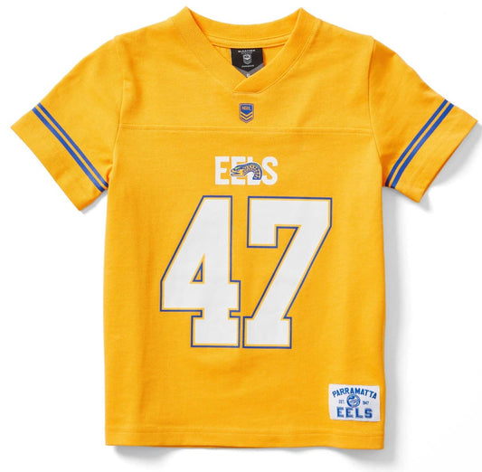 Parramatta Eels 2025 NRL Kids Gridiron Shirt