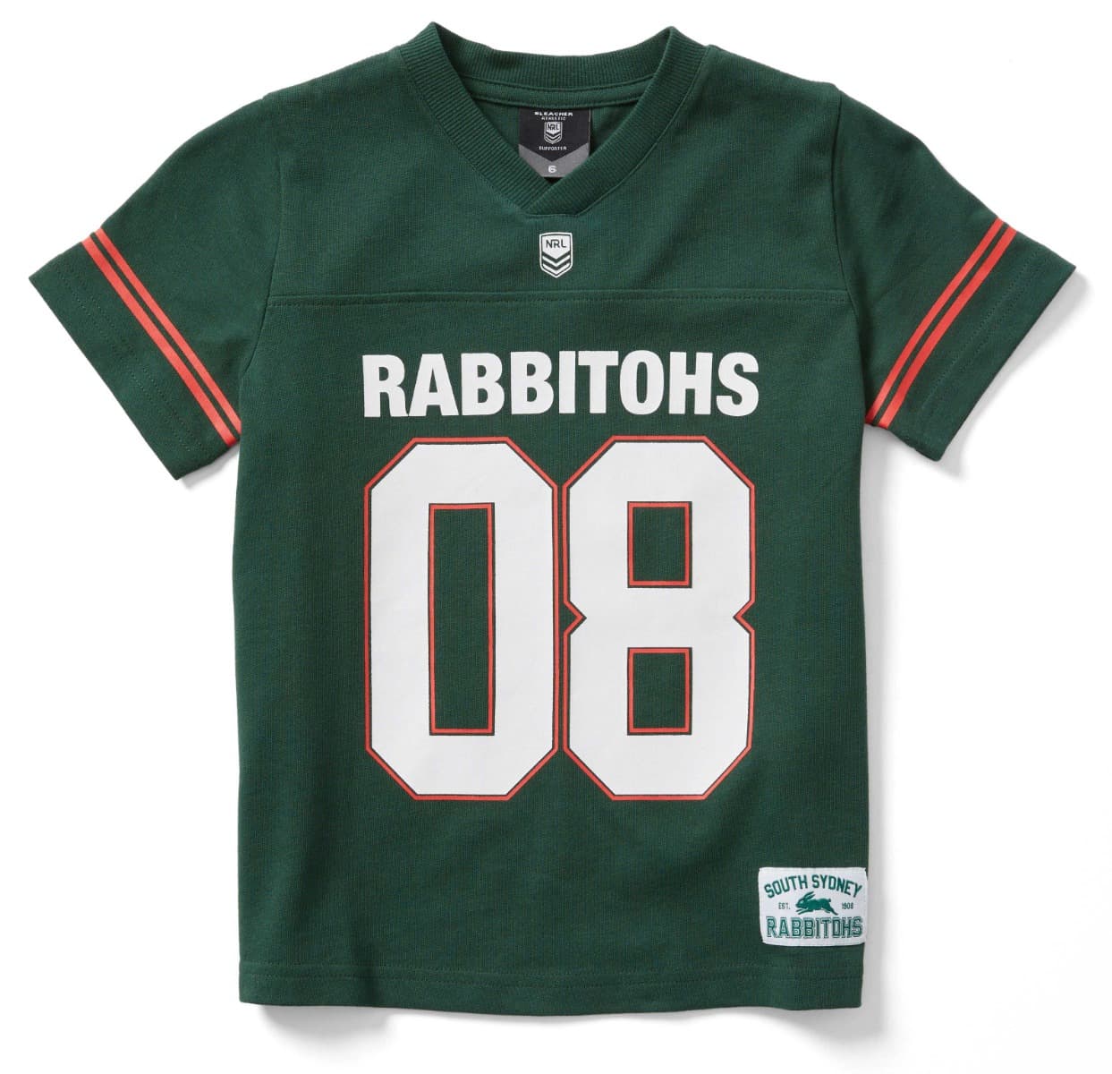 South Sydney Rabbitohs 2025 NRL Kids Gridiron Shirt