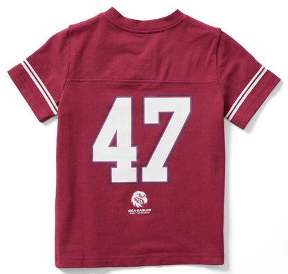 Manly Sea Eagles 2025 NRL Kids Gridiron Shirt