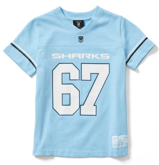 Cronulla Sharks 2025 NRL Kids Gridiron Shirt