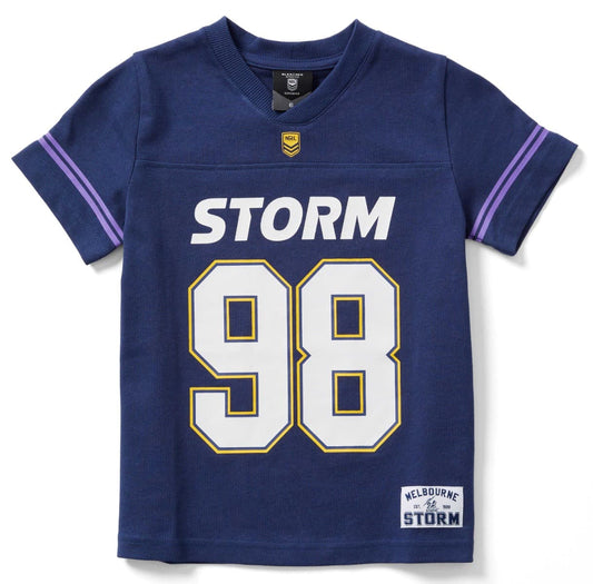 Melbourne Storm 2025 NRL Kids Gridiron Shirt