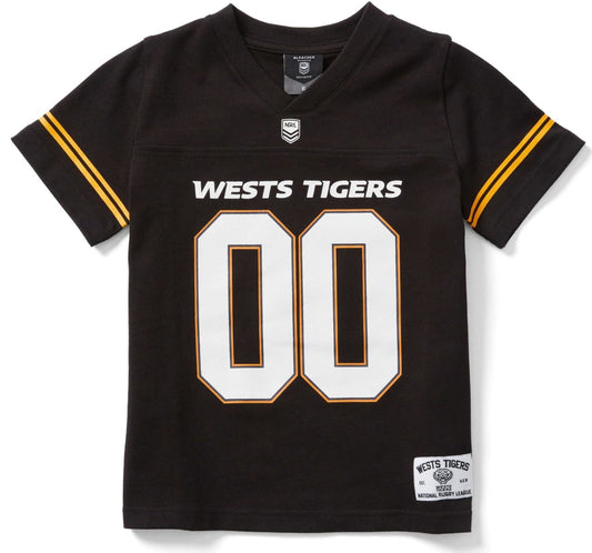 Wests Tigers 2025 NRL Kids Gridiron Shirt
