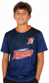 Sydney Roosters 2025 NRL Kids Tech Shirt