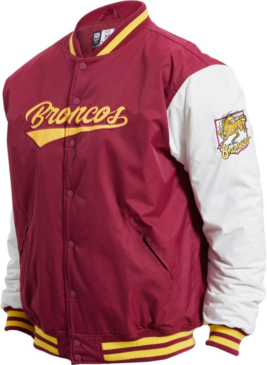 Brisbane Broncos 2025 NRL Mens Varsity Jacket