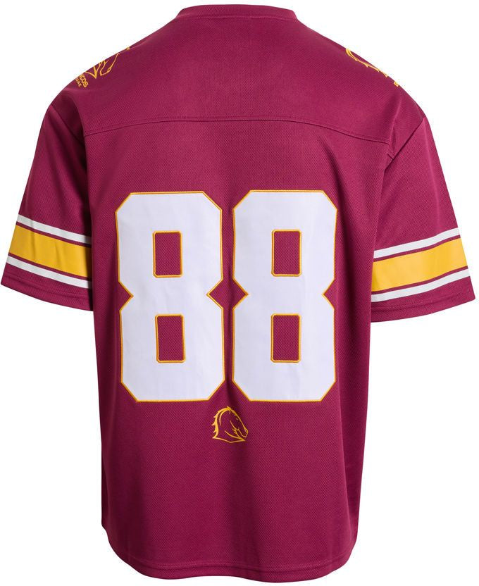 Brisbane Broncos 2026 NRL Mens Gridiron Mesh Jersey