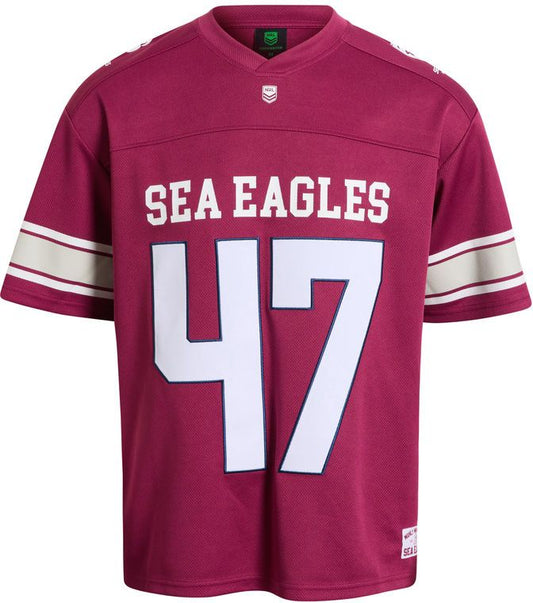 Manly Sea Eagles 2026 NRL Mens Gridiron Mesh Jersey