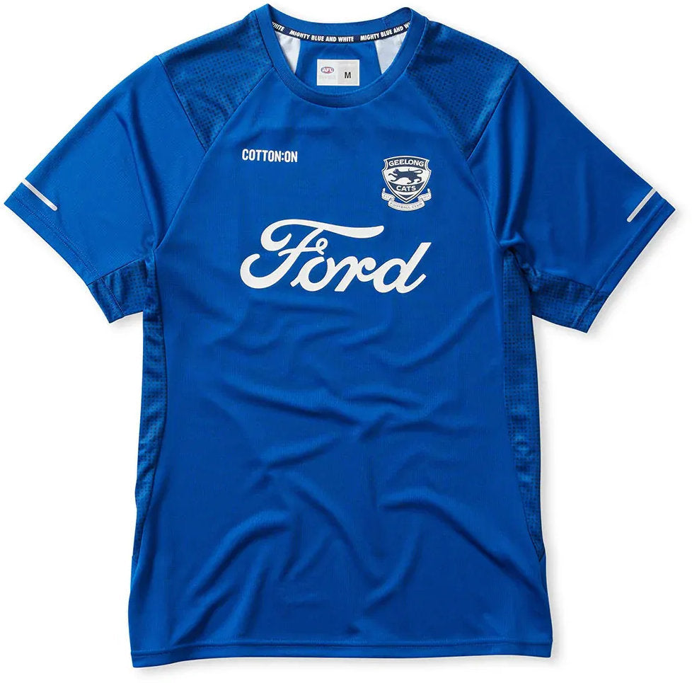 Geelong Cats 2026 AFL Mens Blue Training Shirt