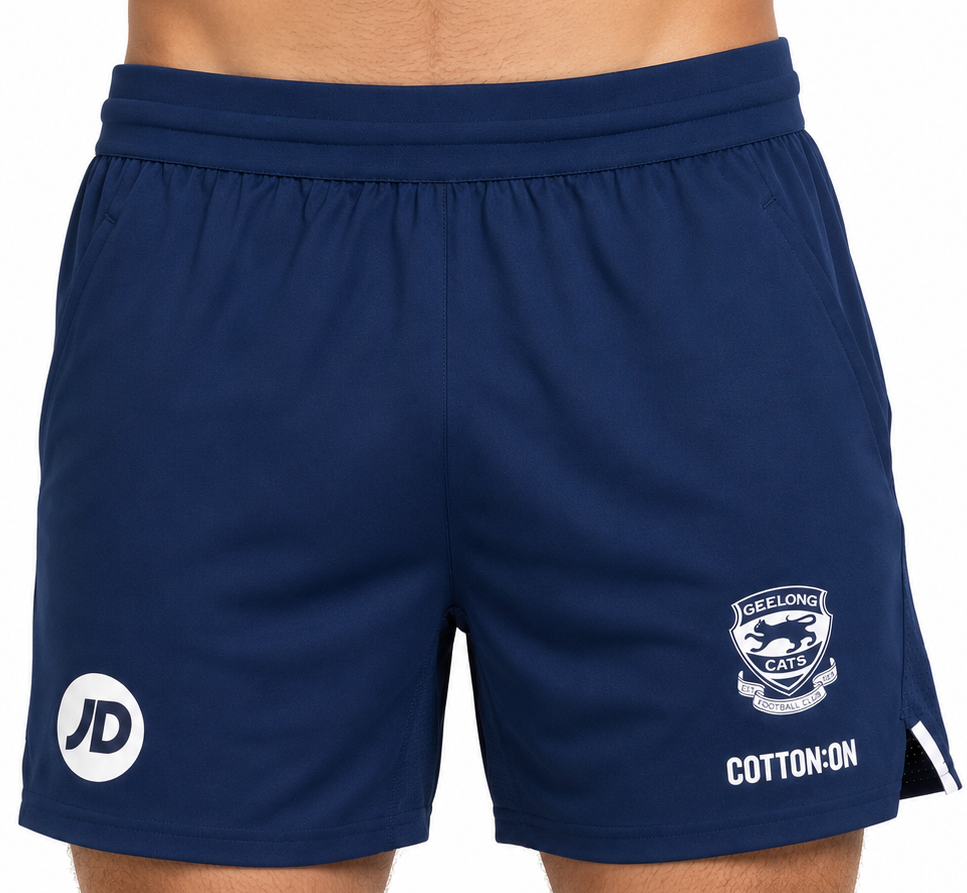 Geelong Cats 2026 AFL Mens Training Gym Shorts
