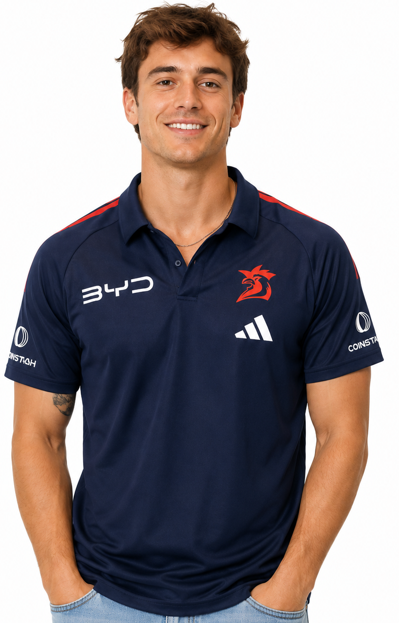 Sydney Roosters 2026 NRL Mens Media Polo Shirt