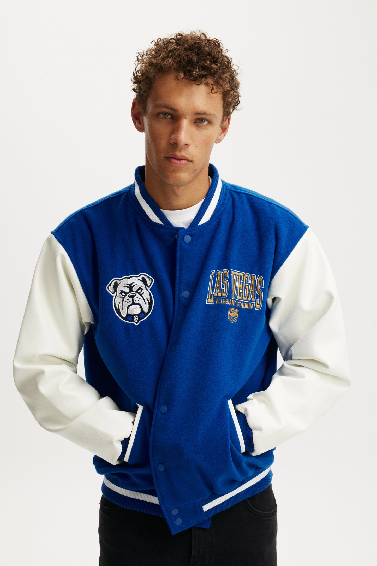 Canterbury Bulldogs 2026 NRL Mens Las Vegas Varsity Jacket
