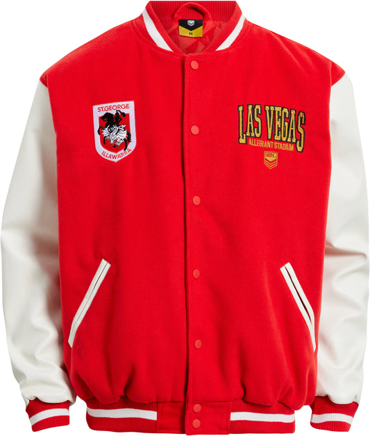 St George Dragons 2026 NRL Mens Las Vegas Varsity Jacket