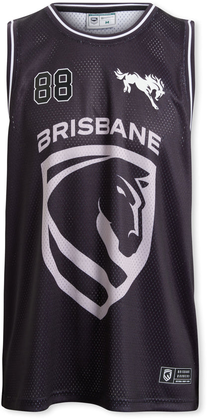 Brisbane Broncos 2027 NRL Mens Camo Basketball Singlet