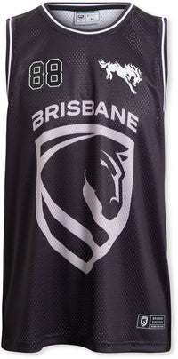 Brisbane Broncos 2027 NRL Mens Camo Basketball Singlet