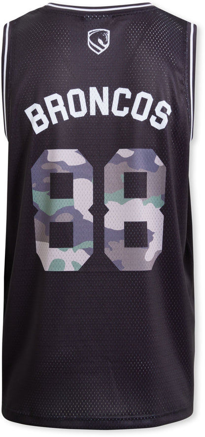 Brisbane Broncos 2027 NRL Mens Camo Basketball Singlet