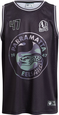 Parramatta Eels 2027 NRL Mens Camo Basketball Singlet