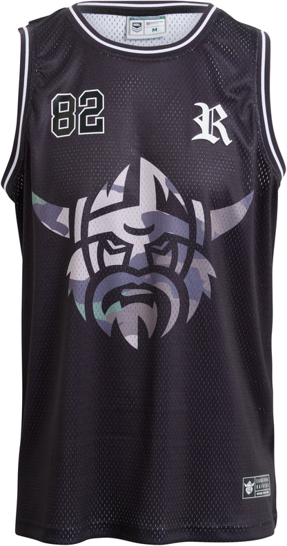 Canberra Raiders 2027 NRL Mens Camo Basketball Singlet