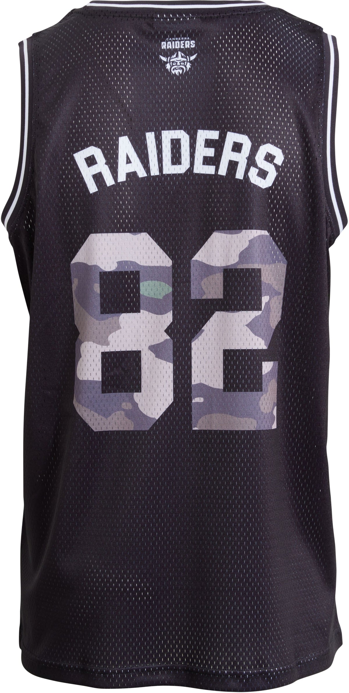 Canberra Raiders 2027 NRL Mens Camo Basketball Singlet