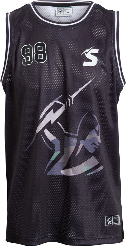 Melbourne Storm 2027 NRL Mens Camo Basketball Singlet
