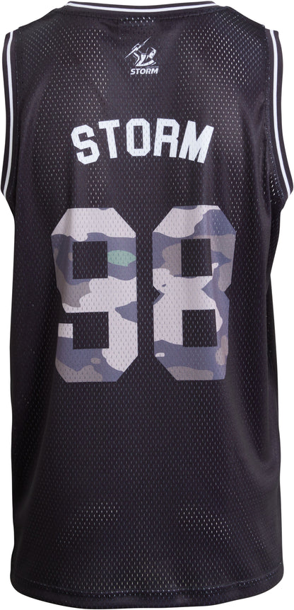 Melbourne Storm 2027 NRL Mens Camo Basketball Singlet
