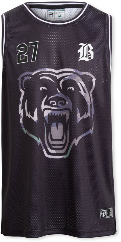 Perth Bears 2027 NRL Mens Black Basketball Singlet