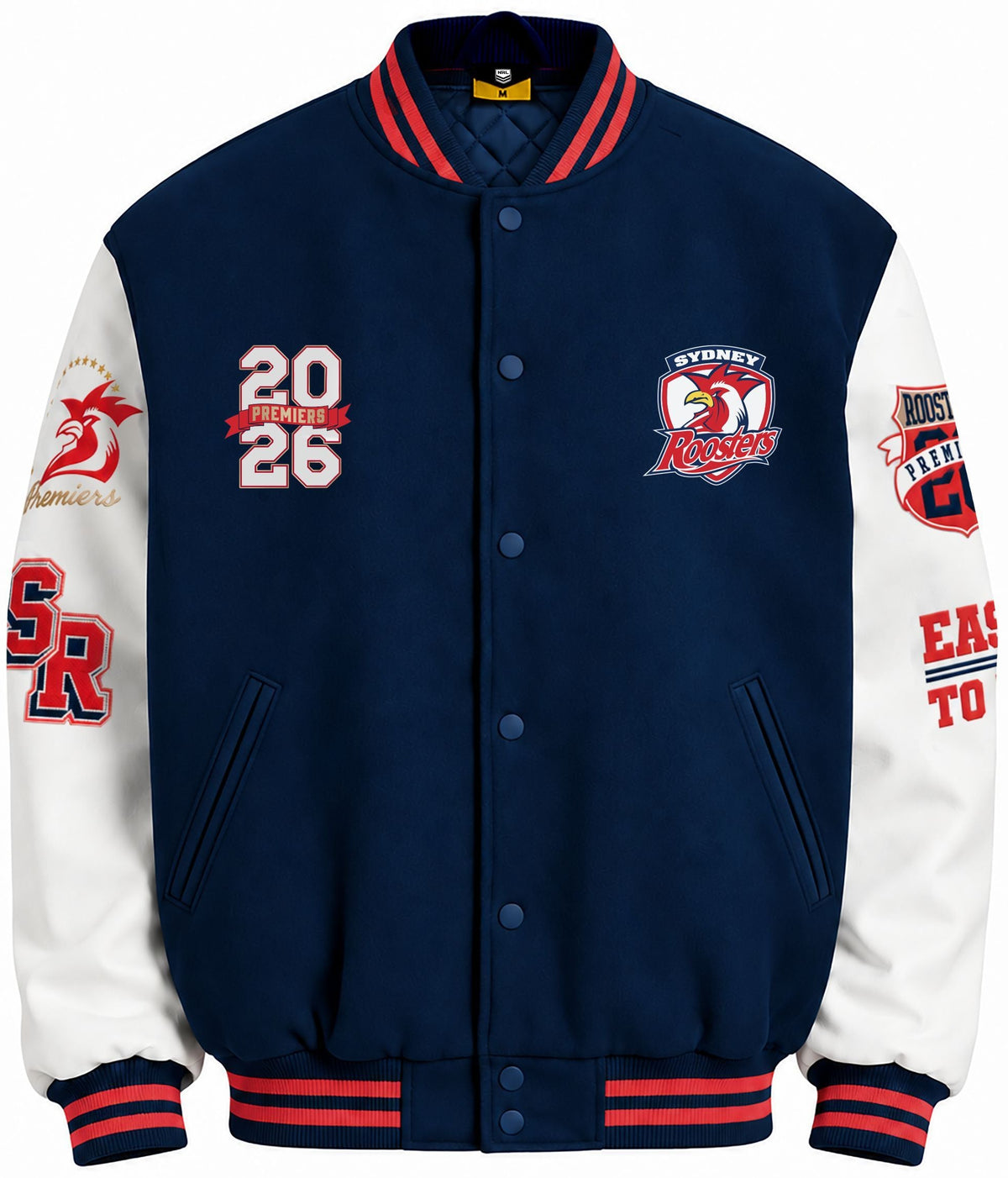 Sydney Roosters 2026 NRL Mens Premiers Varsity Jacket *PRESALE*