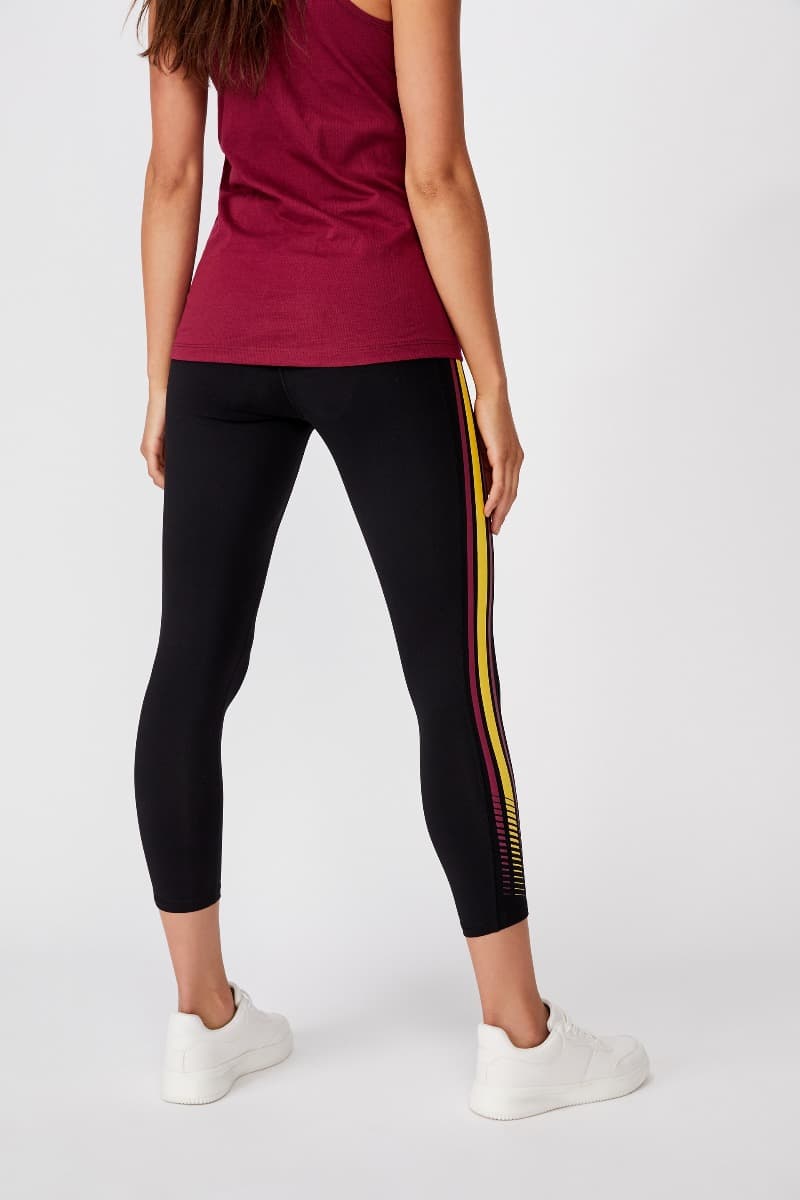 Brisbane Broncos NRL Ladies Stripe Tights