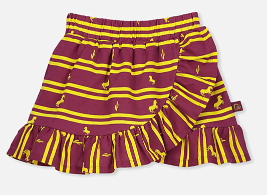 Brisbane Broncos NRL Girls Ruffle Skirt
