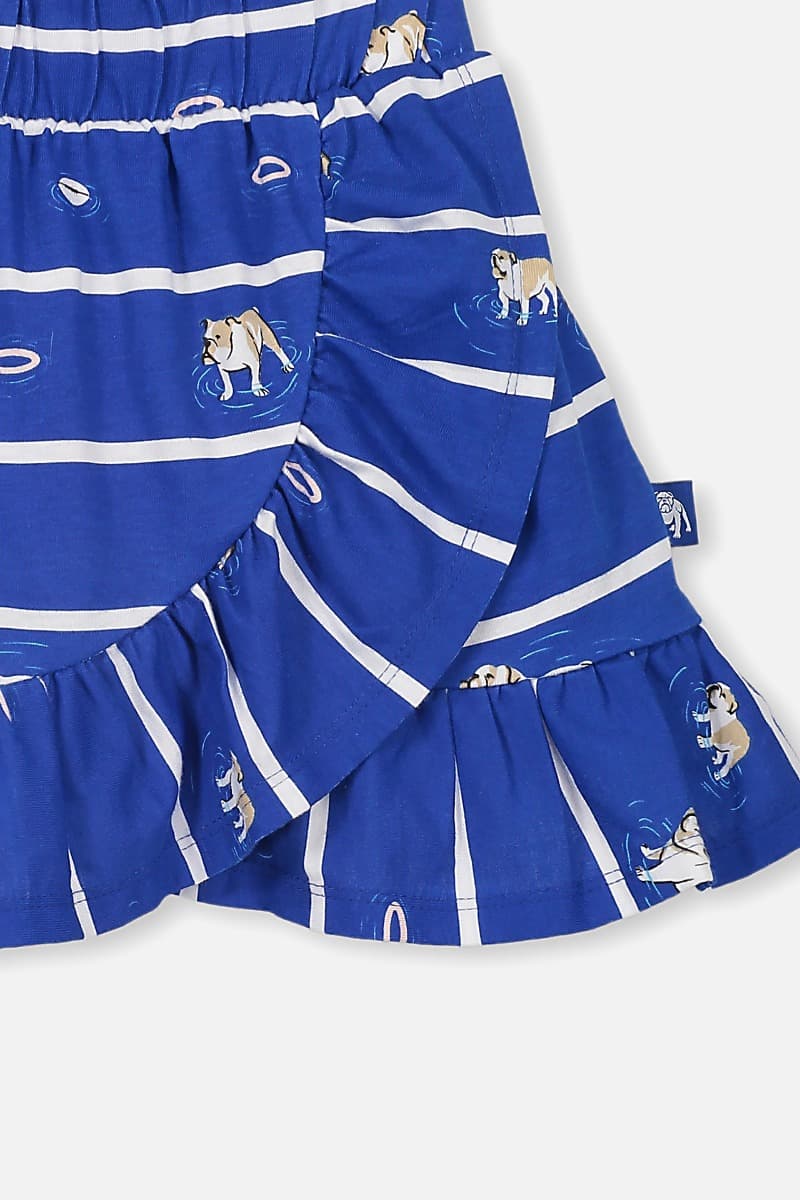 Canterbury Bulldogs NRL Girls Ruffle Skirt