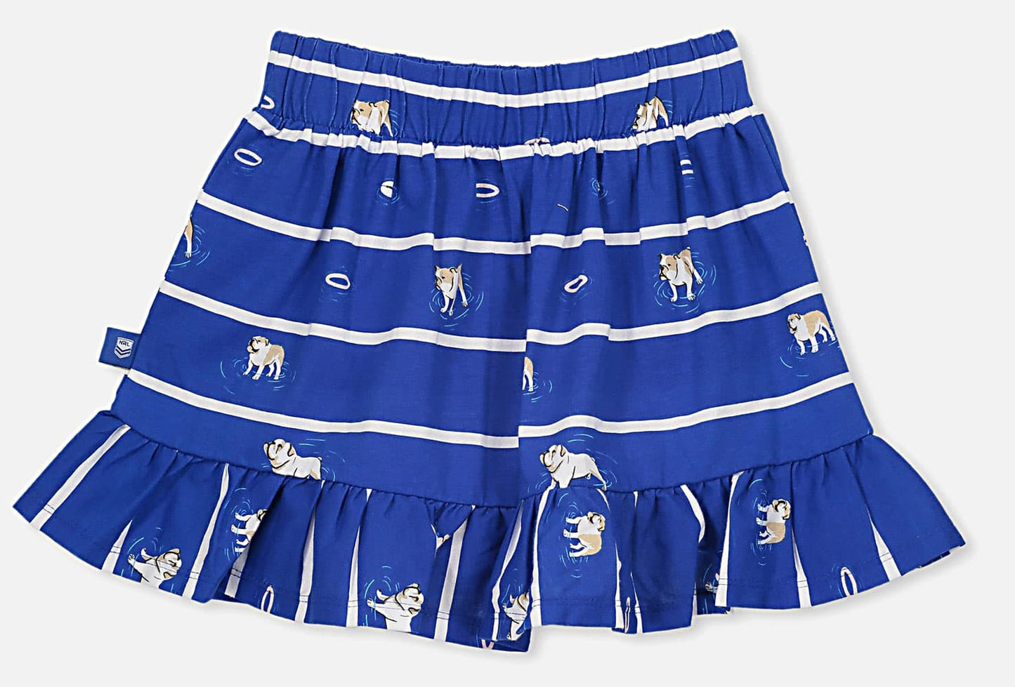 Canterbury Bulldogs NRL Girls Ruffle Skirt