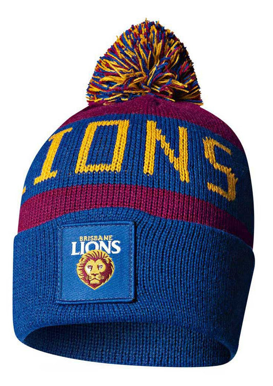 Brisbane Lions 2025 AFL Bar Beanie