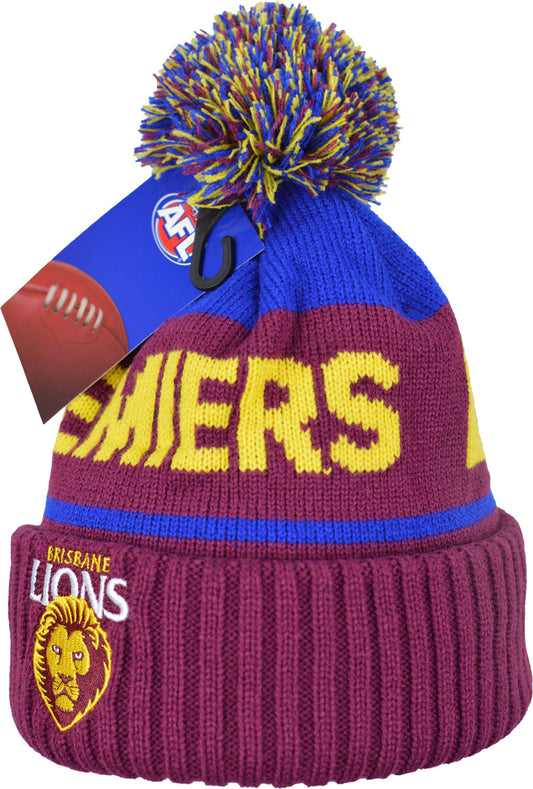 Brisbane Lions 2025 AFL Premiers Beanie