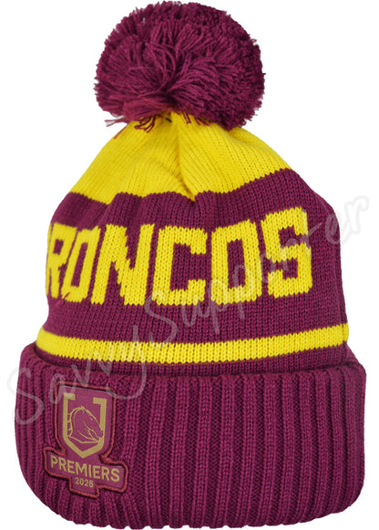 Brisbane Broncos 2025 NRL Premiers Beanie