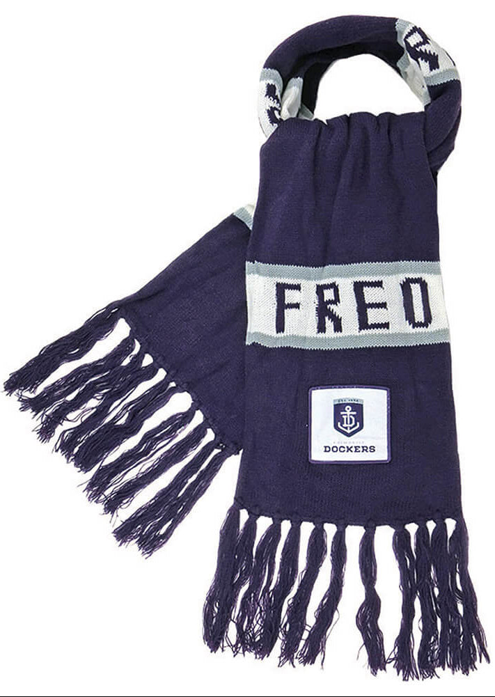 Fremantle Dockers AFL Traditional Bar Scarf