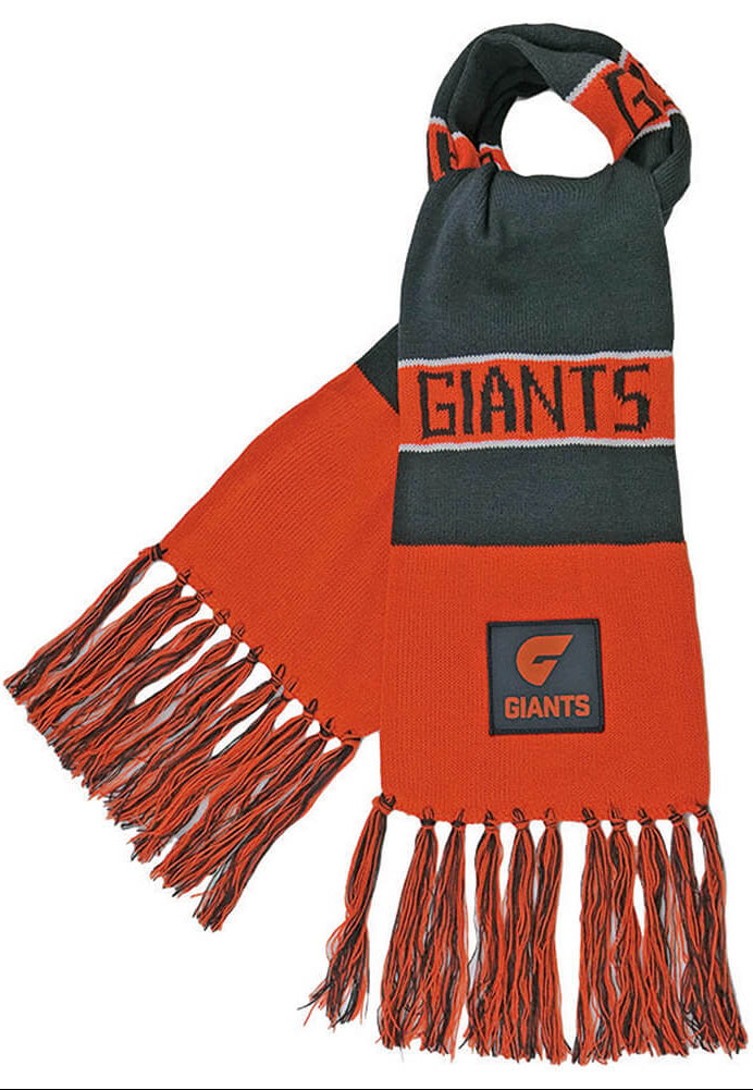 GWS Giants AFL Traditional Bar Scarf